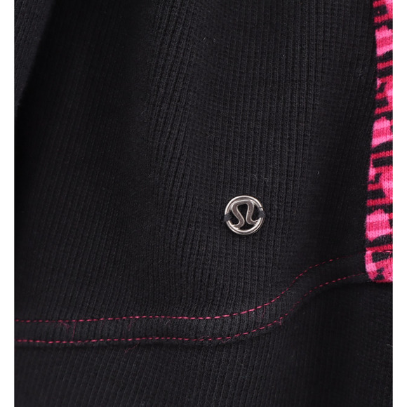 Lululemon Women's Radiant Jacket Deep Dive Berry Rumble Black Sz 10 - Picture 6 of 10